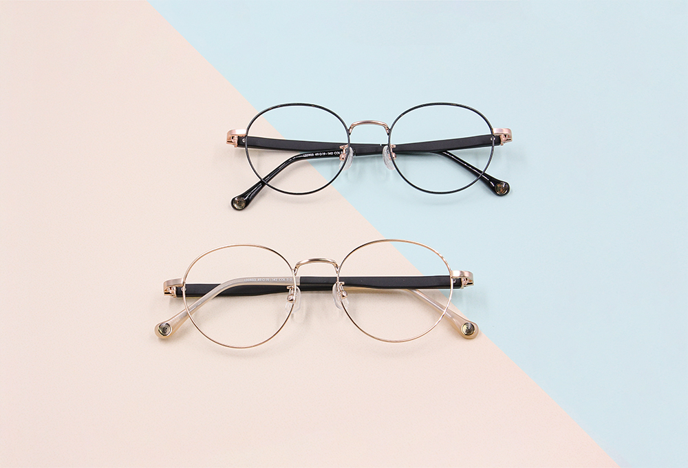 LINE FRIENDS★莎莉款｜玩耍小雞 圓框眼鏡｜溫柔金