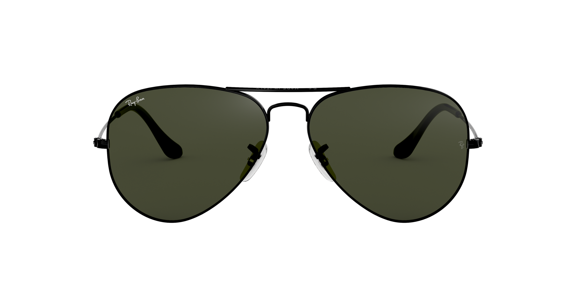 Ray Ban l 經典雙槓飛官框太陽眼鏡 墨綠/黑