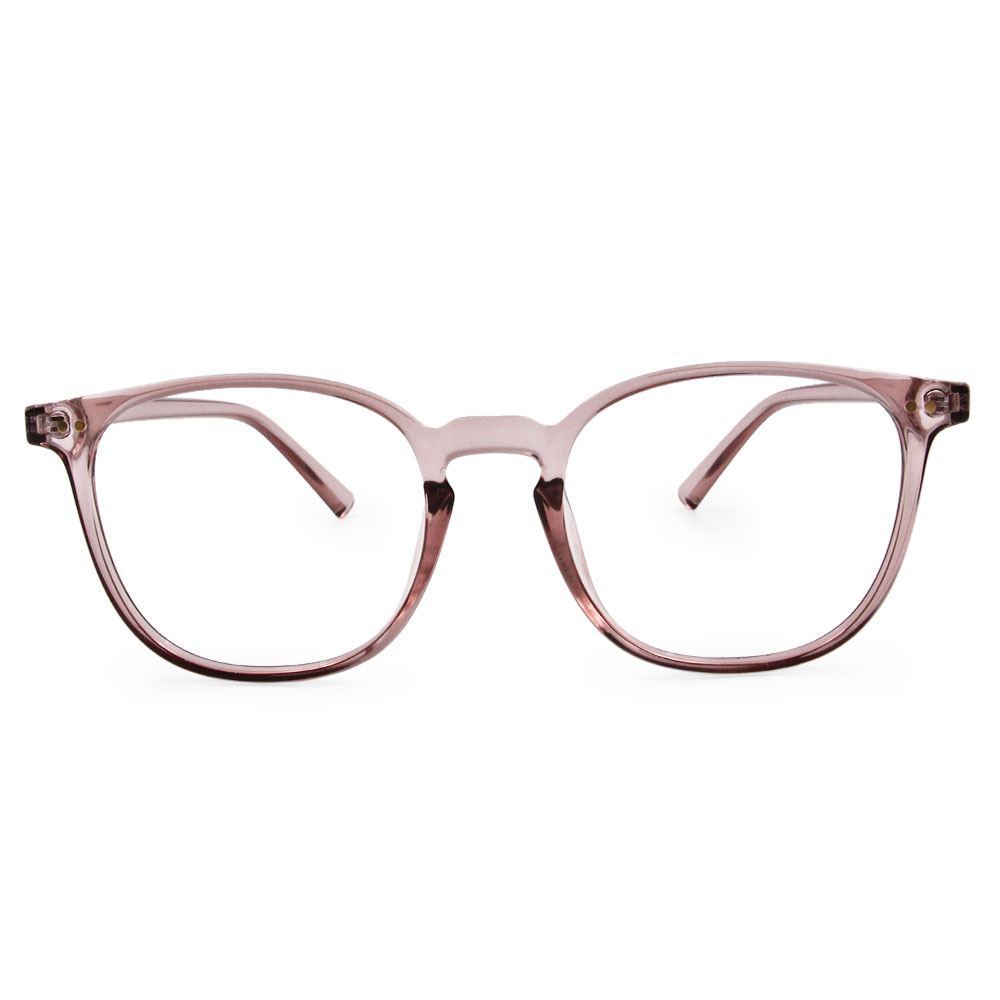 極．舒適系列｜極清新 威靈頓框眼鏡｜粉透棕