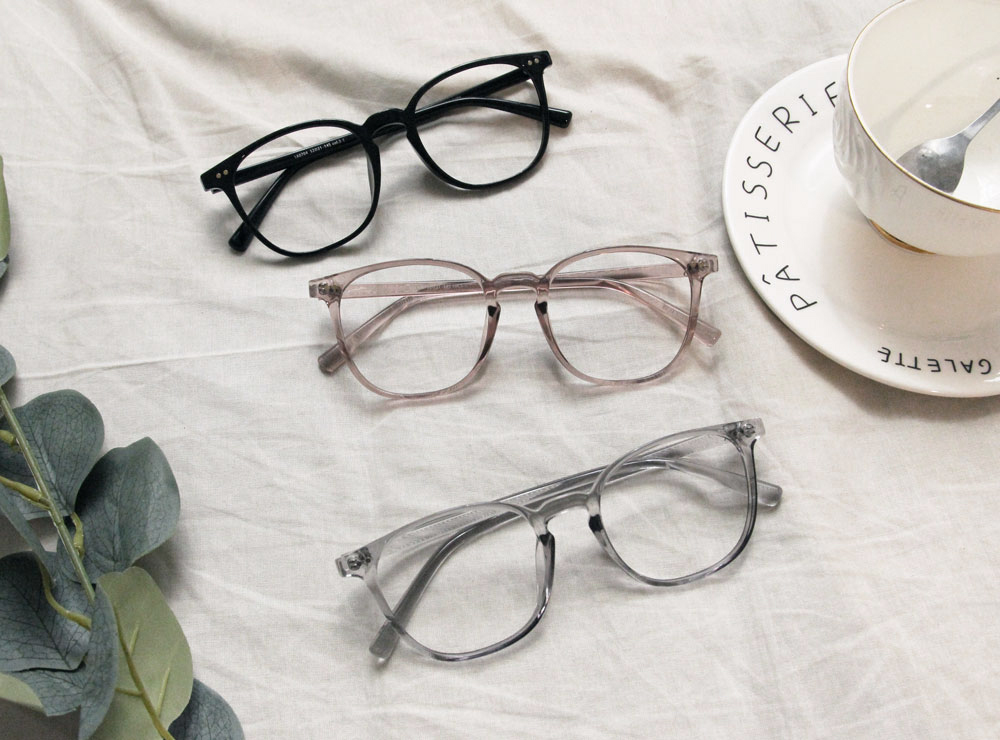 極．舒適系列｜極清新 威靈頓框眼鏡｜粉透棕