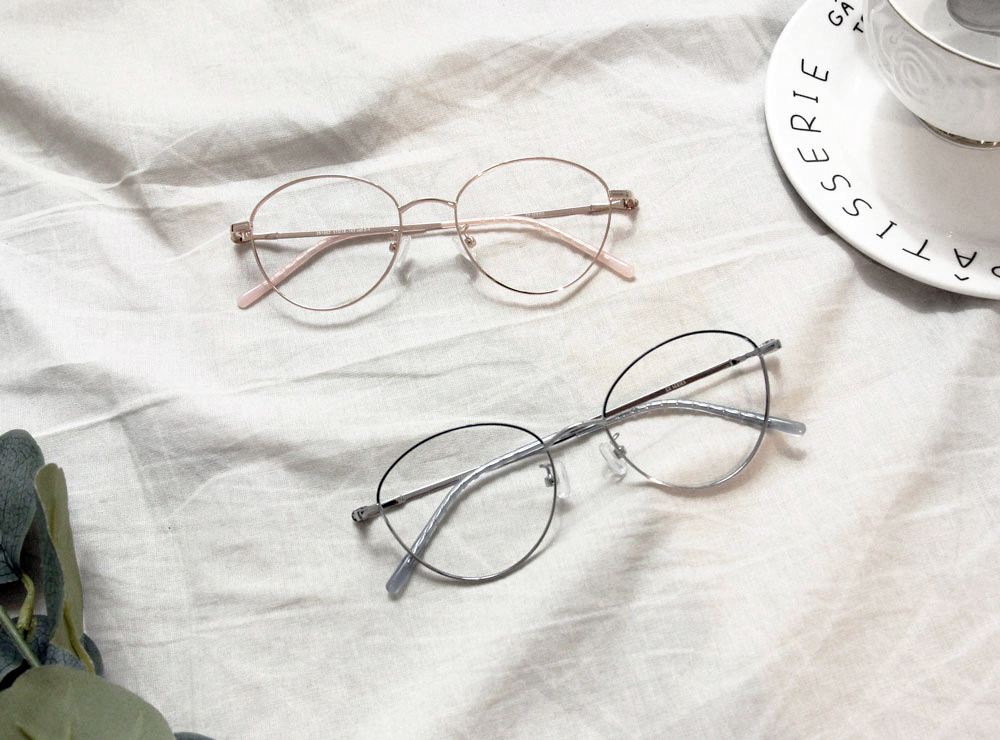 極．舒適系列｜極俏皮 橢圓框眼鏡｜灰綠色