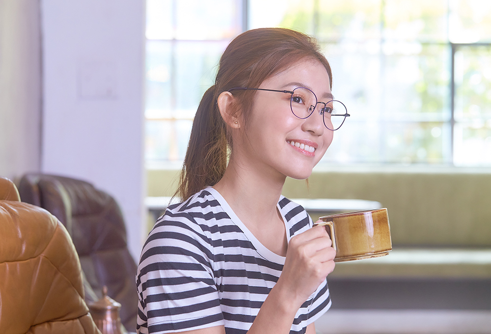 極．舒適系列｜極優雅 橢圓框眼鏡｜月夜紫