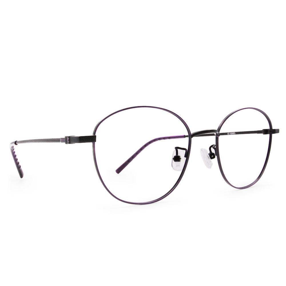 極．舒適系列｜極優雅 橢圓框眼鏡｜月夜紫