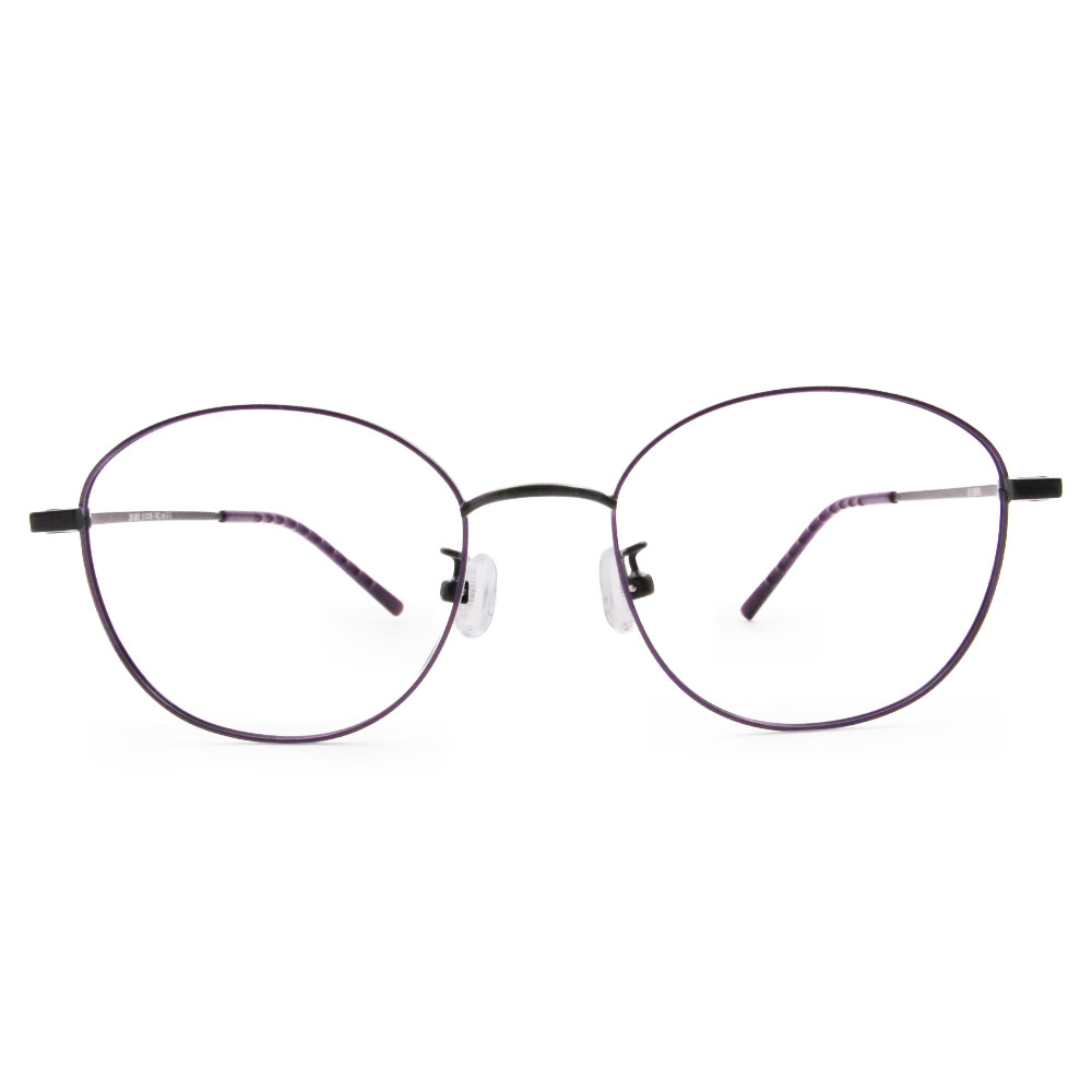極．舒適系列｜極優雅 橢圓框眼鏡｜月夜紫