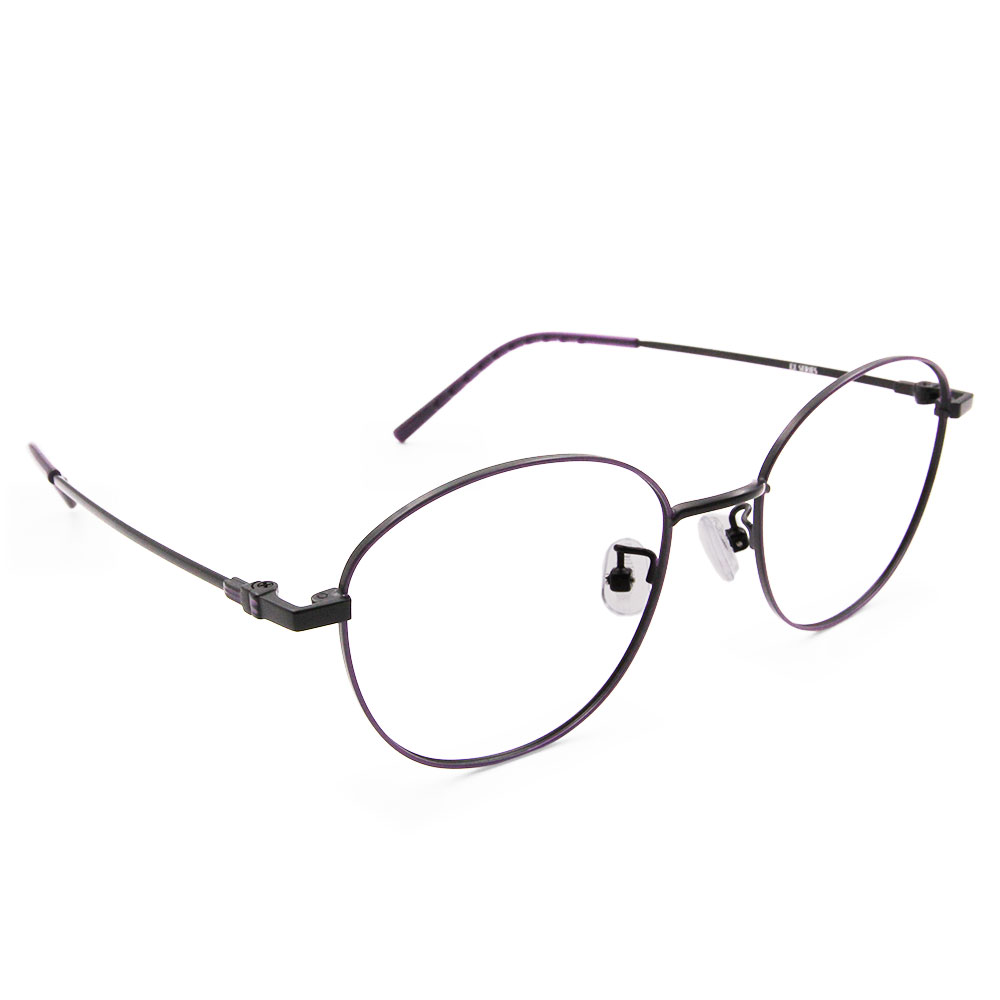 極．舒適系列｜極優雅 橢圓框眼鏡｜月夜紫