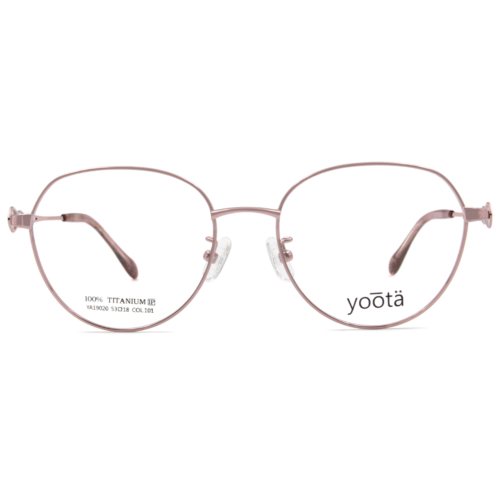 YOOTA | 花磚造型圓框眼鏡 紫嫣紅
