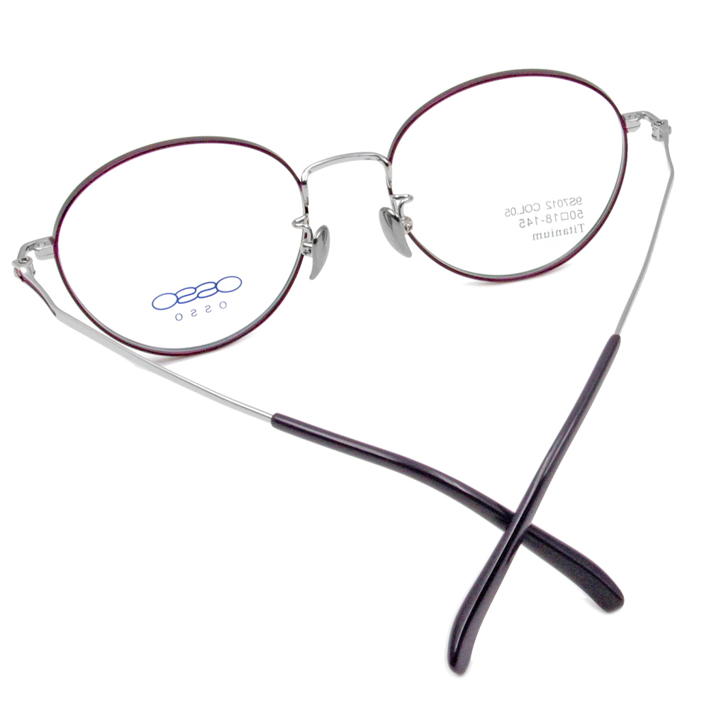 OSSO | 沉穩大方波士頓框眼鏡 神秘紫