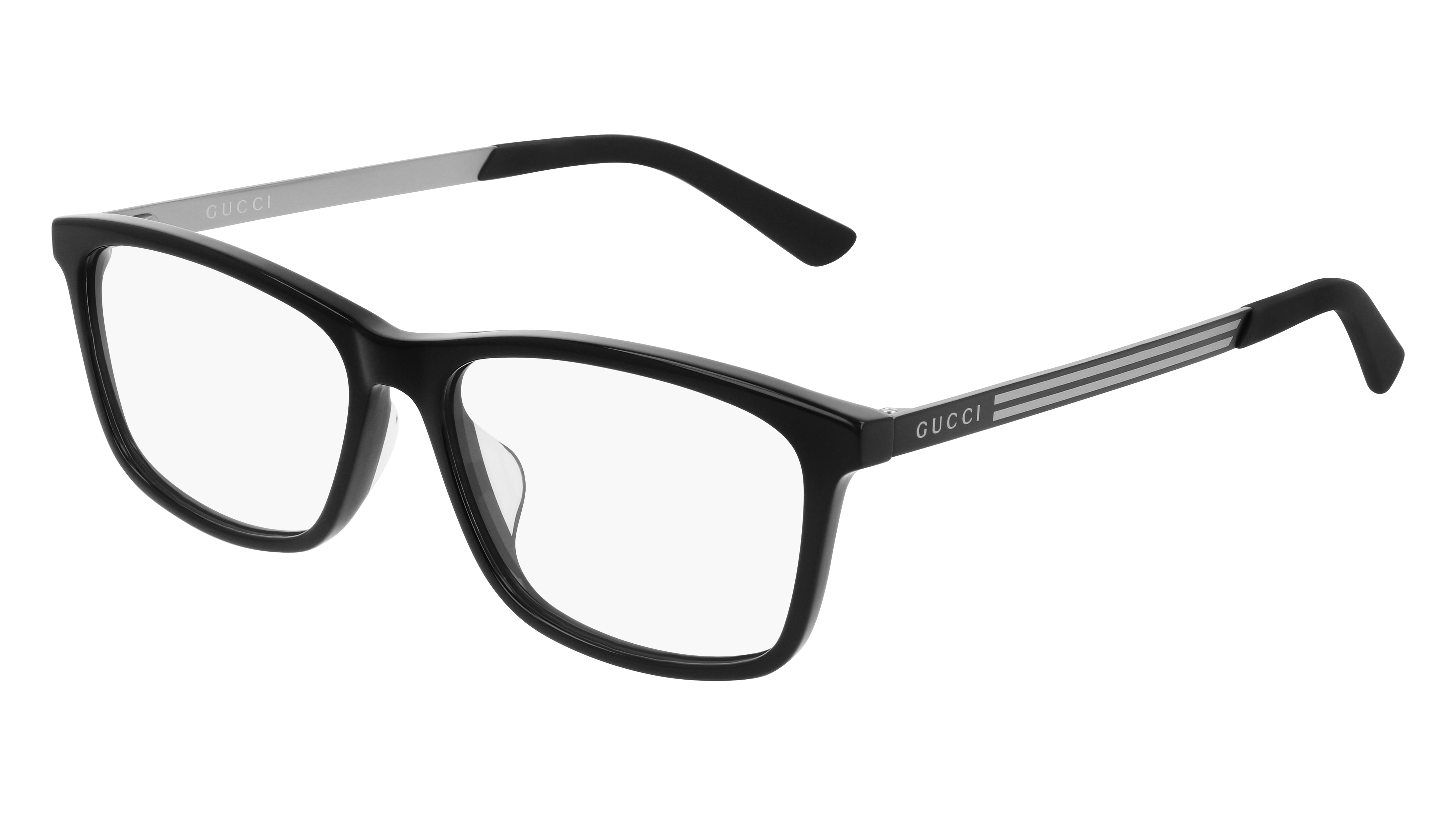 GUCCI | 經典現代風方框眼鏡 博雅黑
