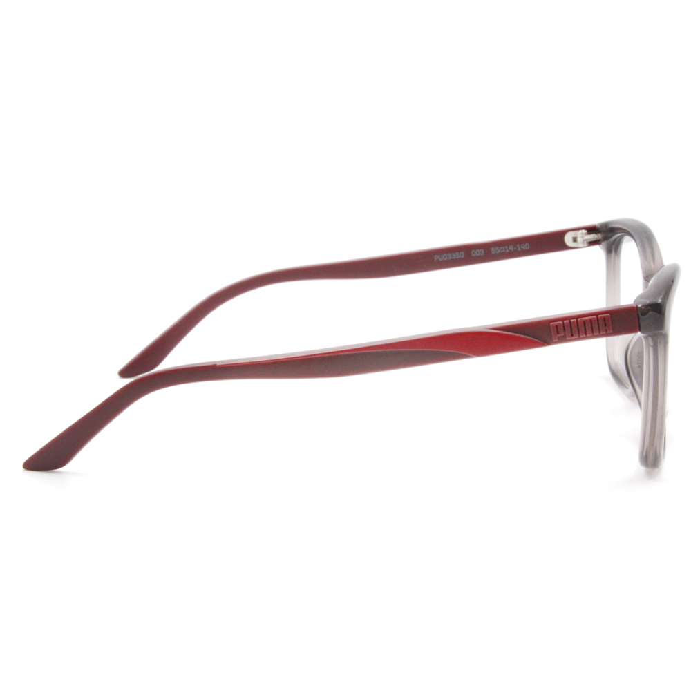 PUMA l 造型款威靈頓框眼鏡 透灰色