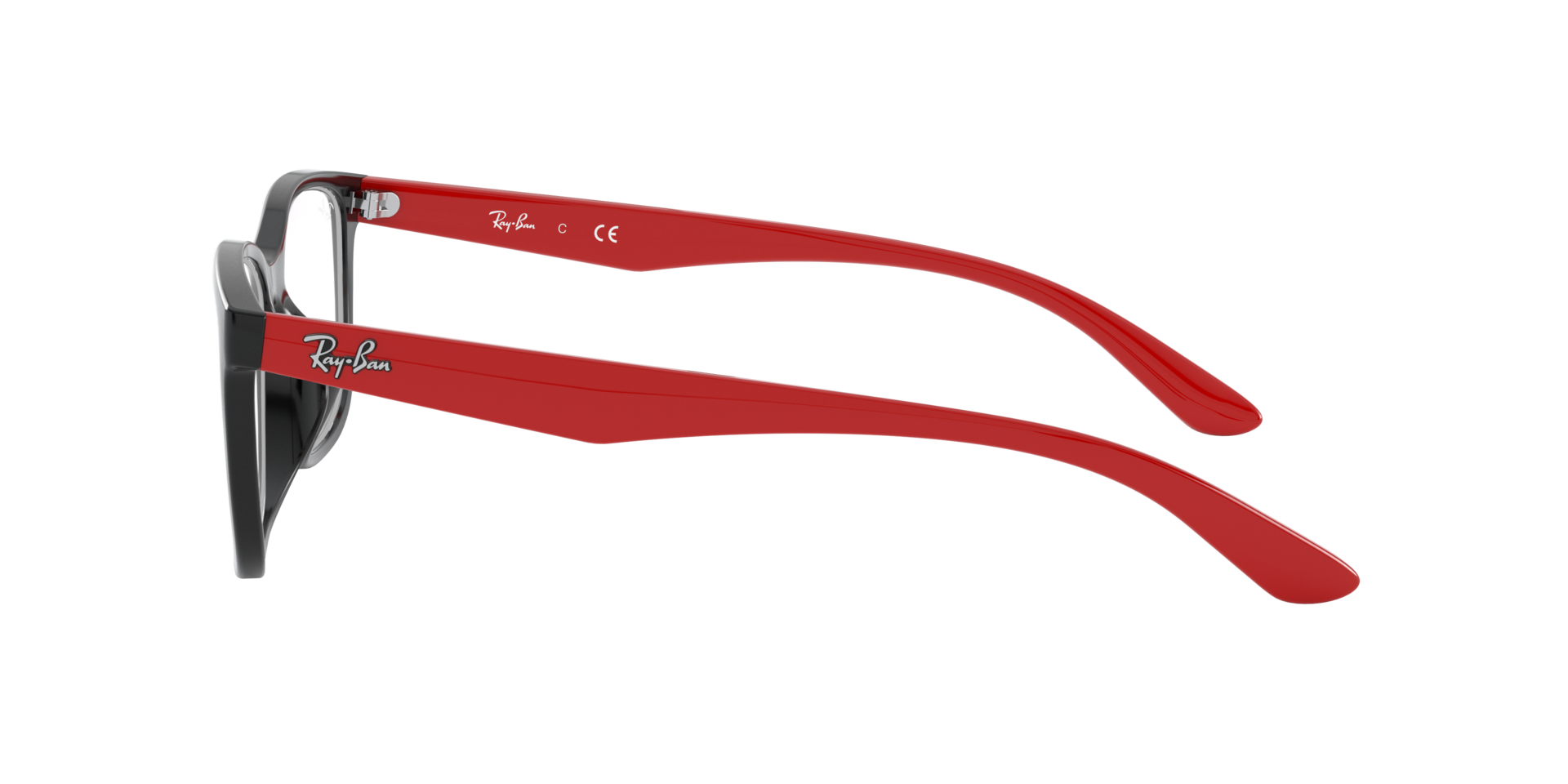 Ray Ban l 無畏自信方框眼鏡 黑/紅