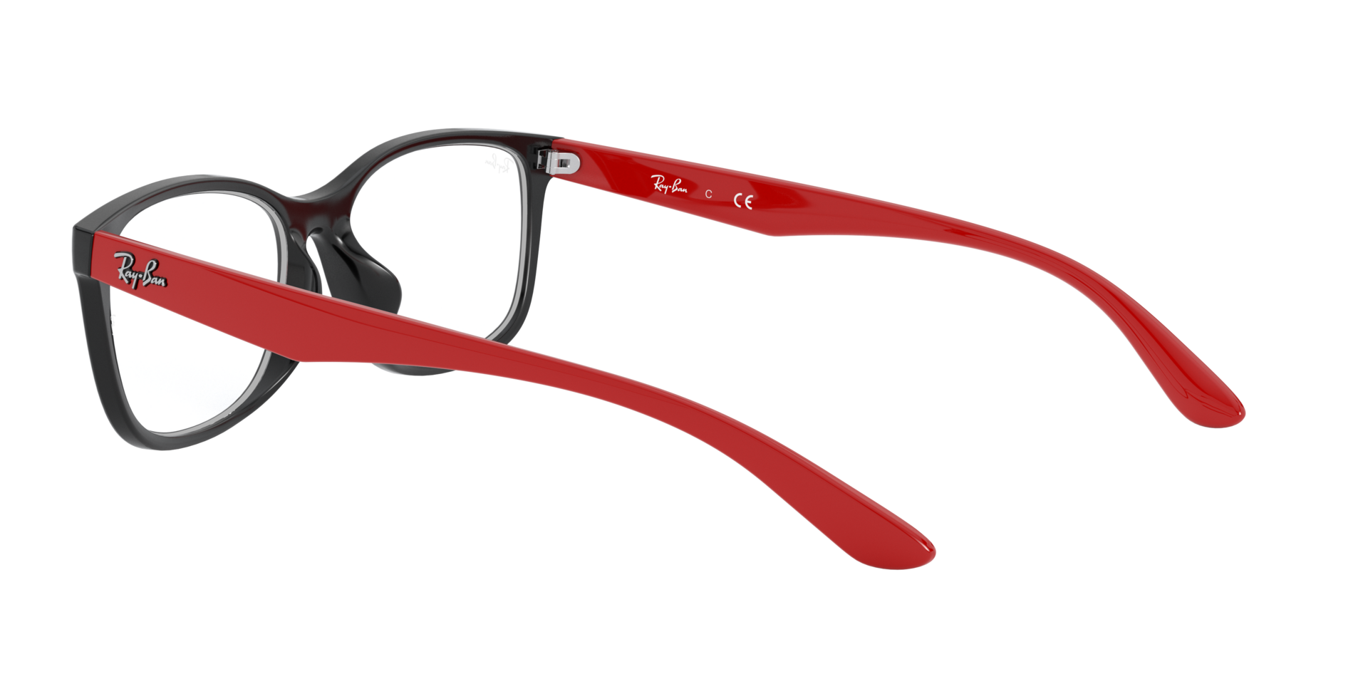 Ray Ban l 無畏自信方框眼鏡 黑/紅