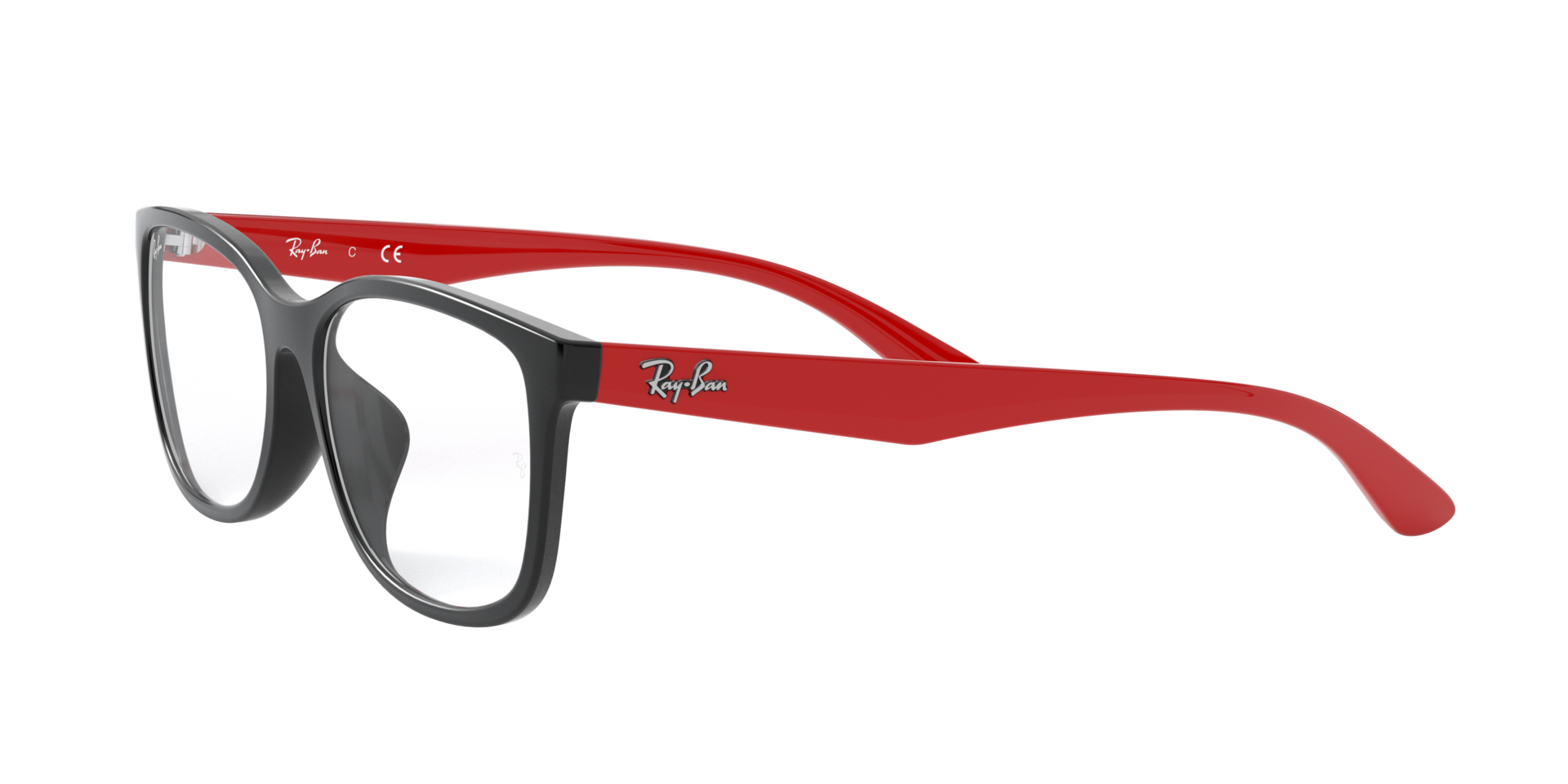 Ray Ban l 無畏自信方框眼鏡 黑/紅