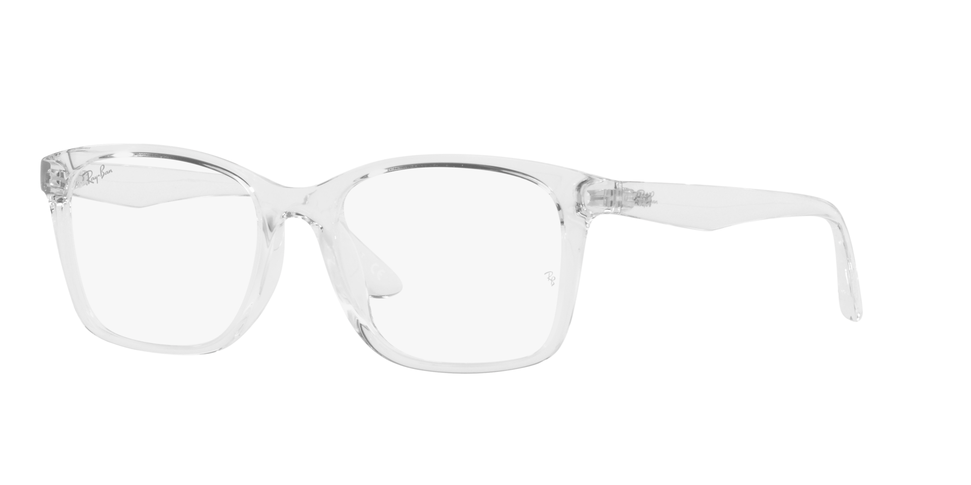 Ray Ban l 質感學院風方框眼鏡 透明色