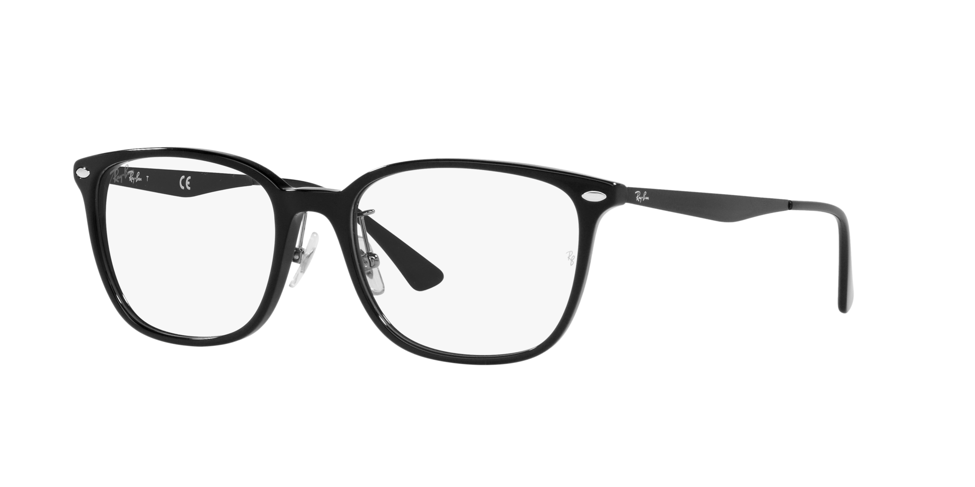 Ray Ban l 低奢細邊方框眼鏡 亮眼黑