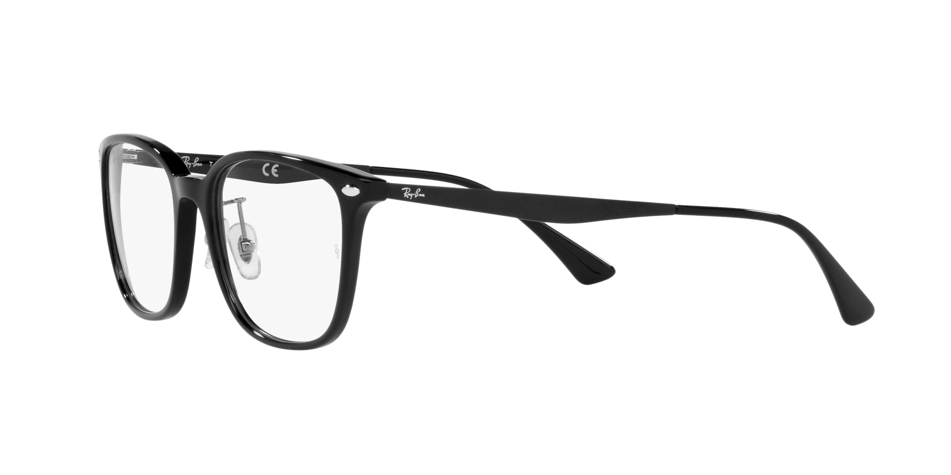 Ray Ban l 低奢細邊方框眼鏡 亮眼黑