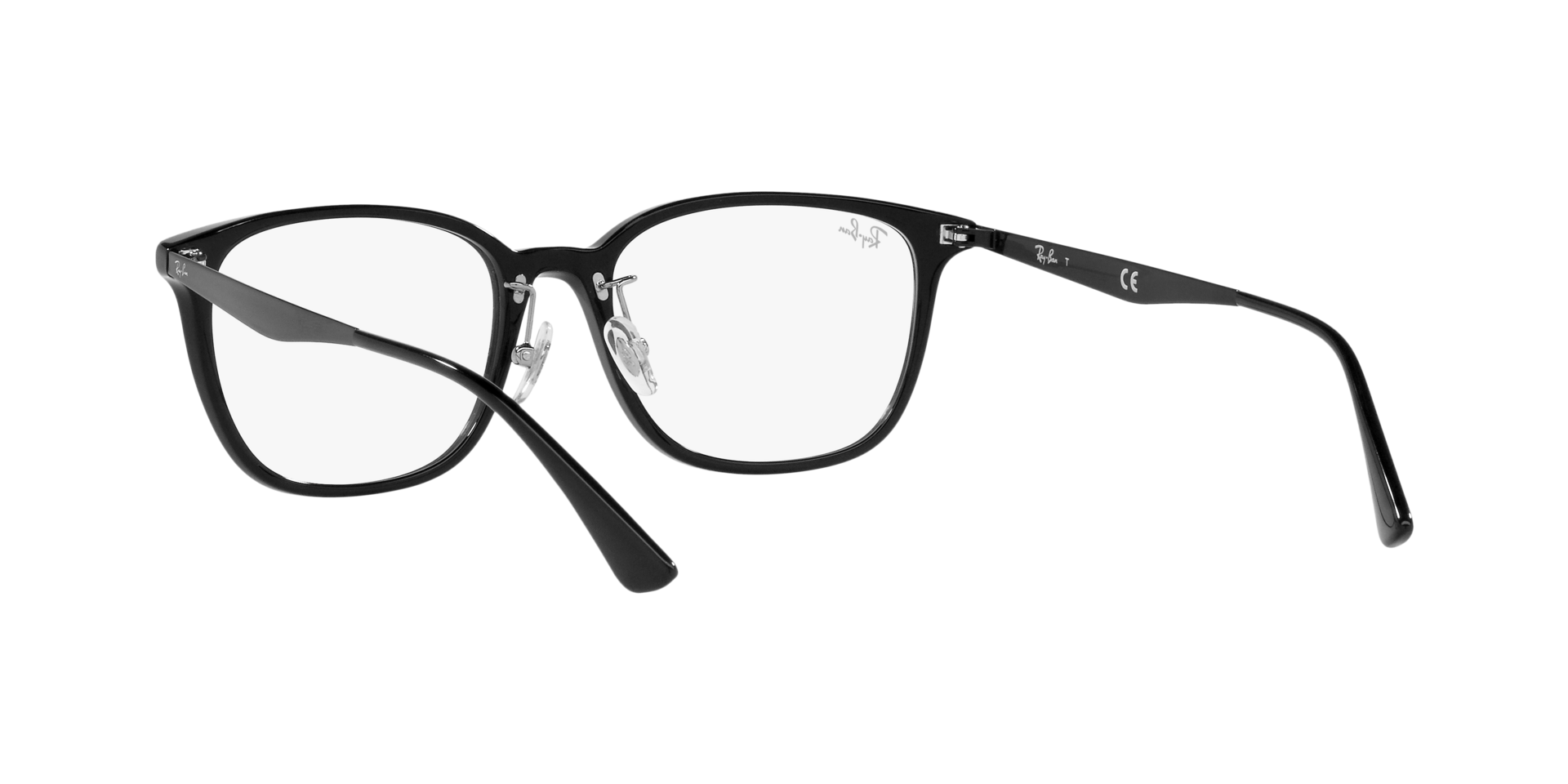 Ray Ban l 低奢細邊方框眼鏡 亮眼黑