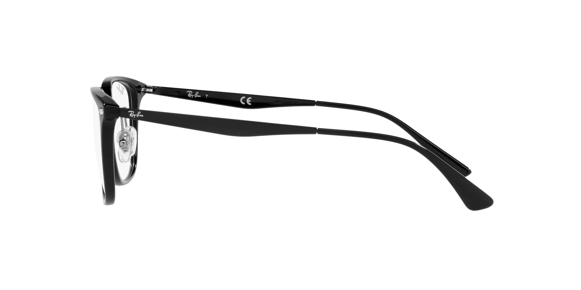 Ray Ban l 低奢細邊方框眼鏡 亮眼黑