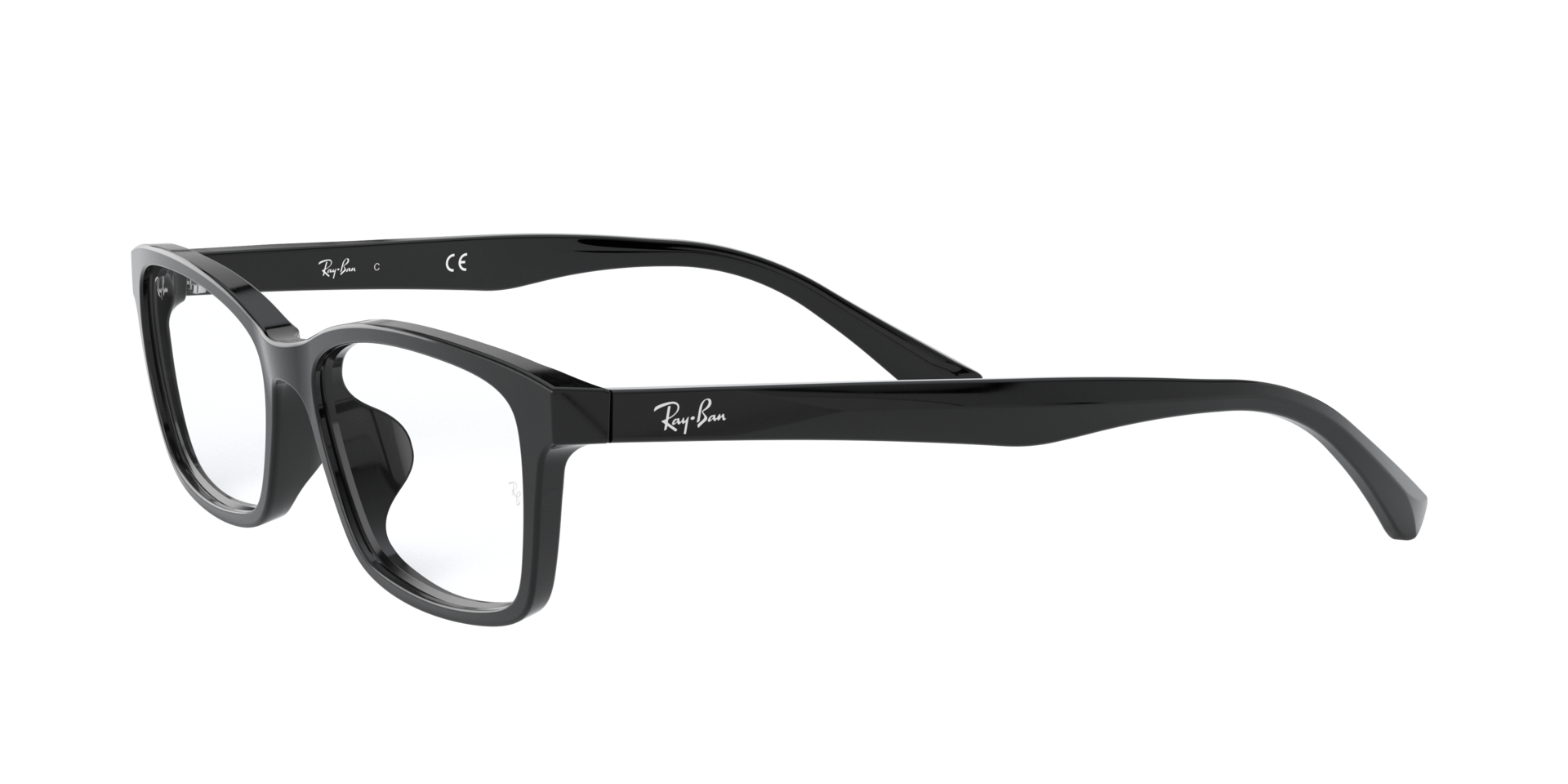 Ray Ban l 博學沉穩長方寬眼鏡 經典黑