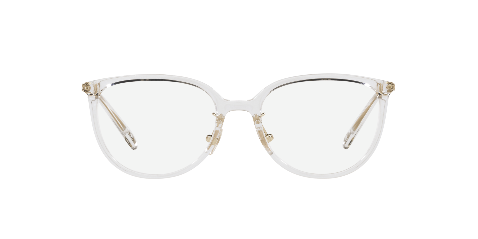 COACH l 經典細邊圓框眼鏡 純淨透明