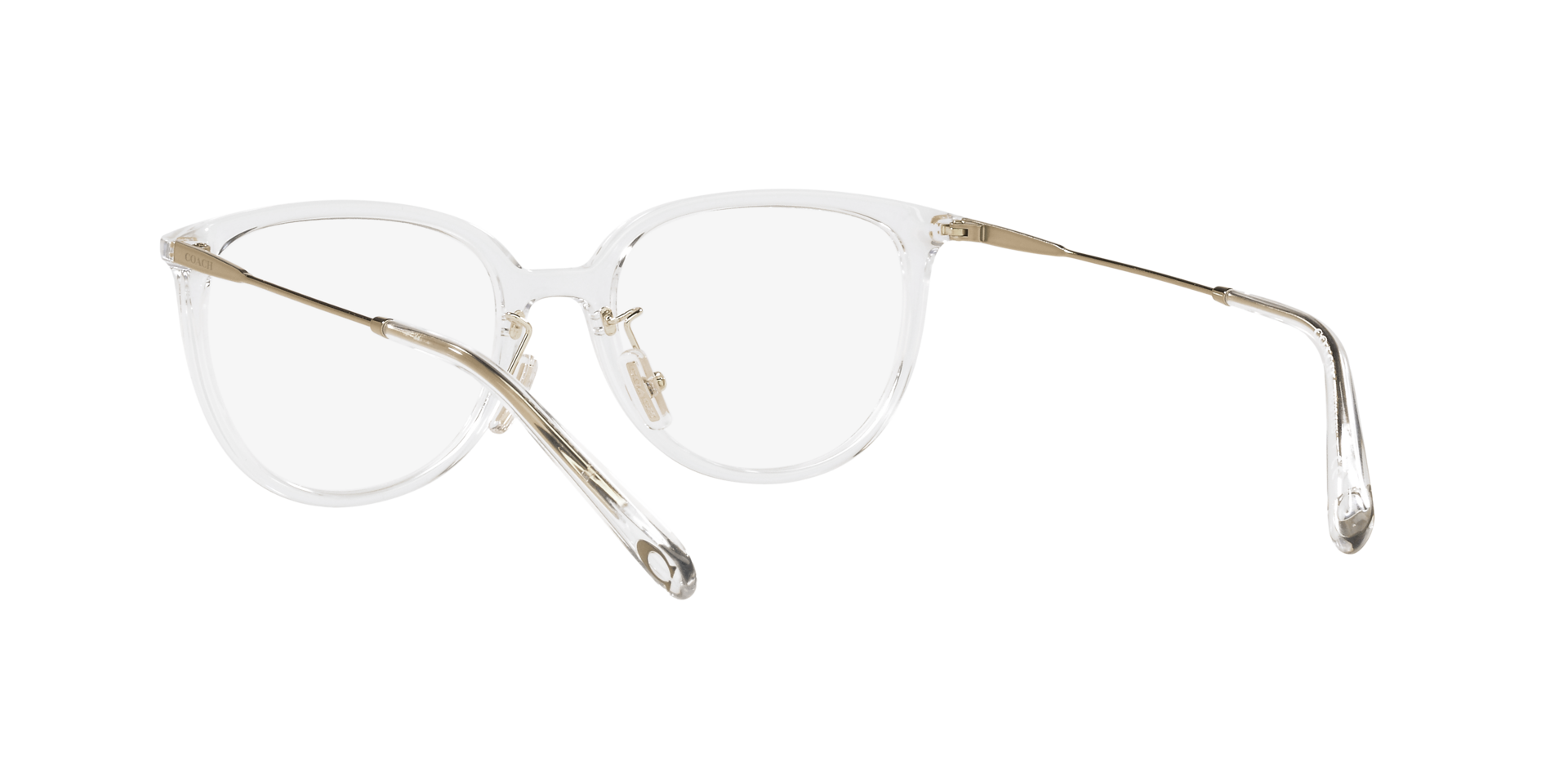 COACH l 經典細邊圓框眼鏡 純淨透明