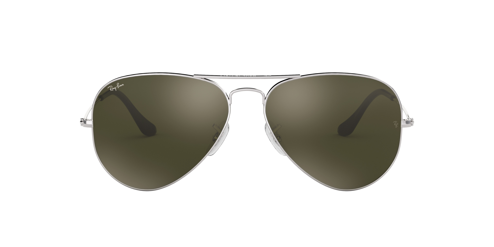 Ray Ban l 率性水銀鏡面飛官框太陽眼鏡 墨綠/銀
