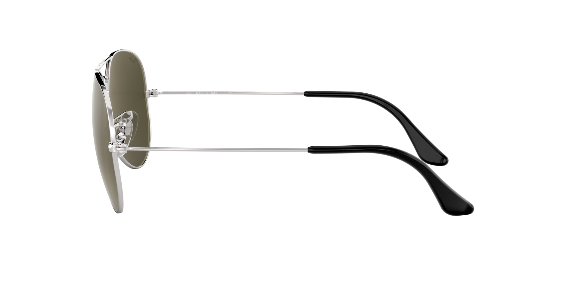 Ray Ban l 率性水銀鏡面飛官框太陽眼鏡 墨綠/銀