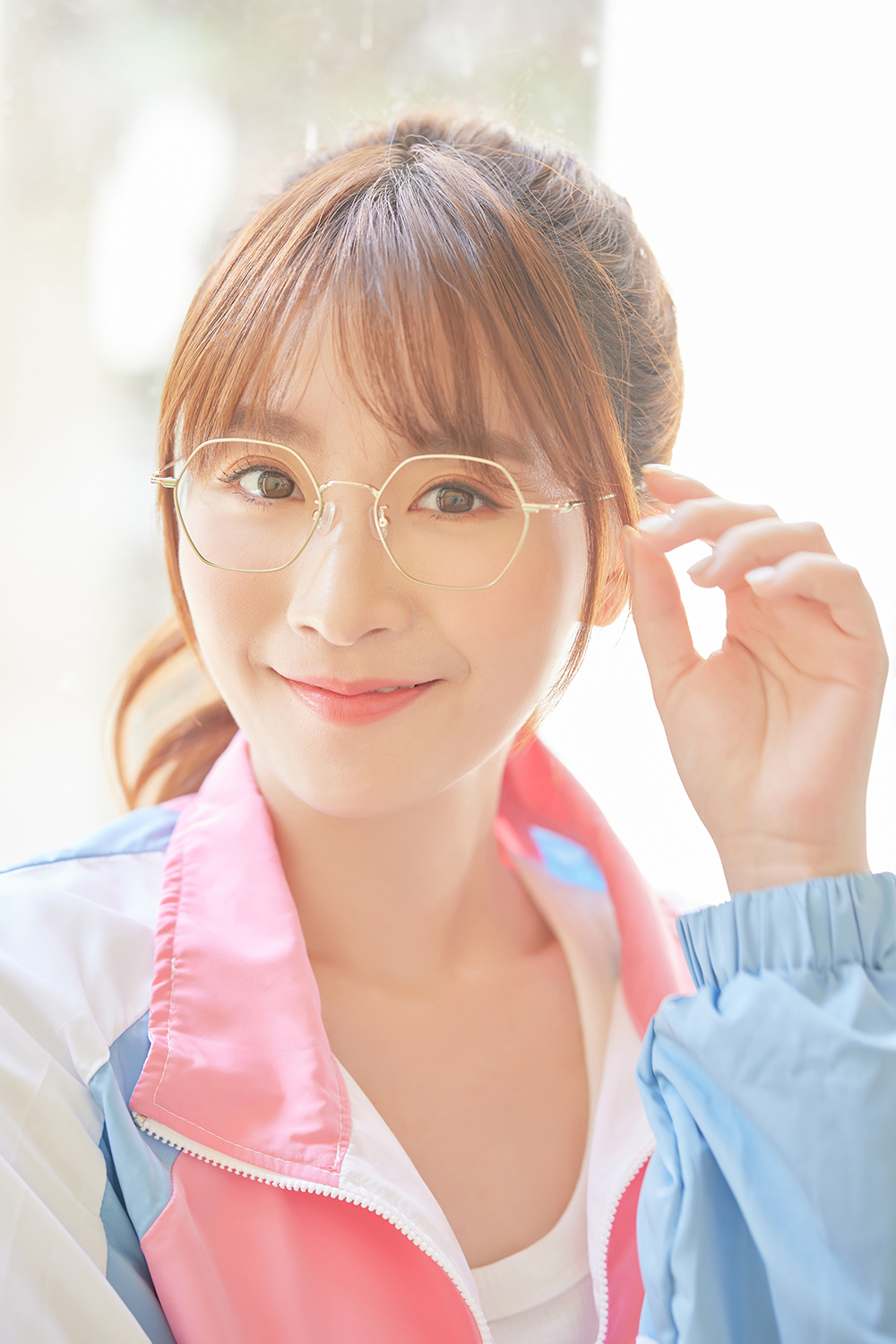 極．纖細輕款｜知性款多邊框眼鏡 質感金/綠