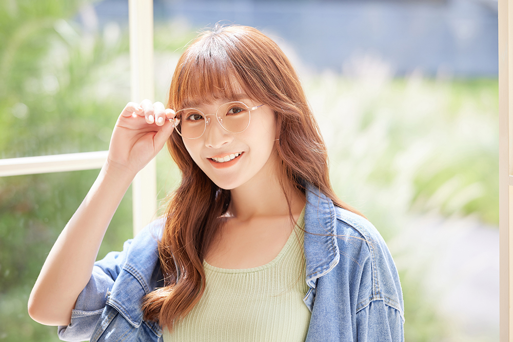 極．纖細輕款｜造型多邊圓框眼鏡 玫瑰金/紫芋