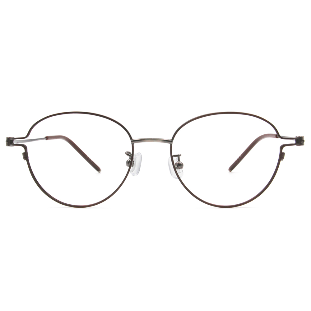 極．纖細輕款｜輕盈舒適波士頓框眼鏡 拿鐵棕