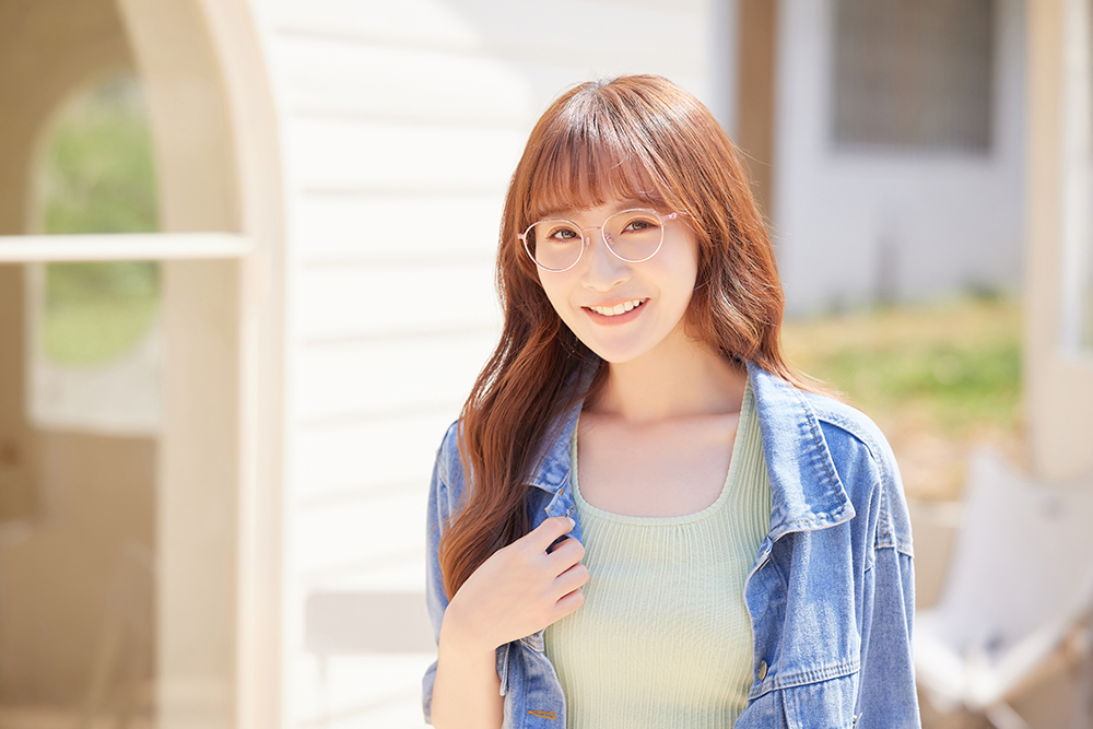 極．纖細輕款｜金圈極細邊波士頓框眼鏡 氣質粉