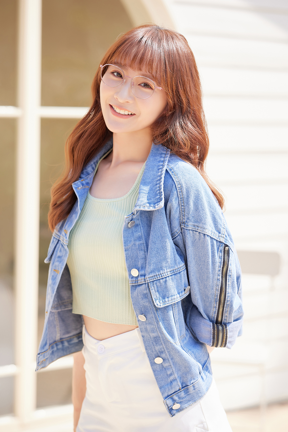 極．纖細輕款｜金圈極細邊波士頓框眼鏡 氣質粉