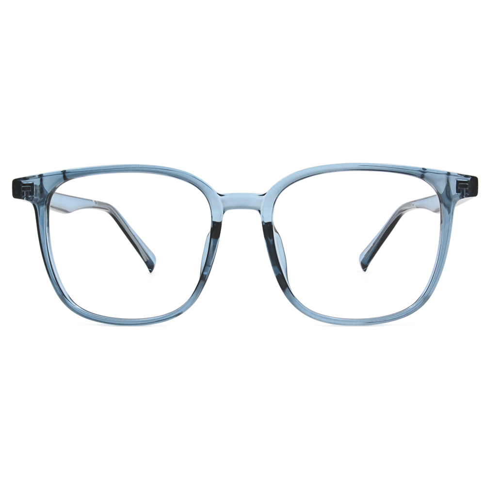 極．纖細輕款｜隨性款大方框眼鏡 琉璃藍