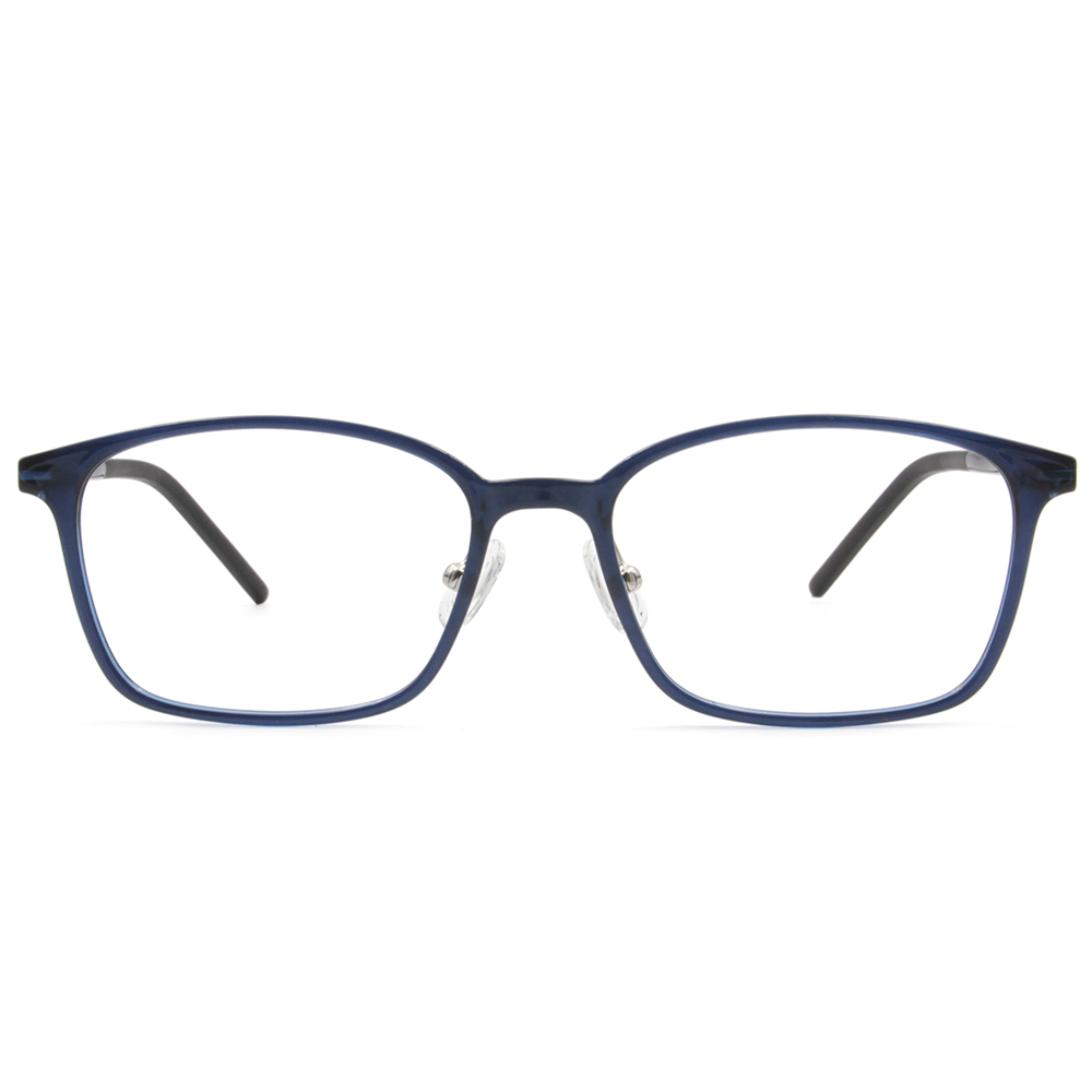 極．纖細輕款｜經典細邊方框眼鏡 秘海藍