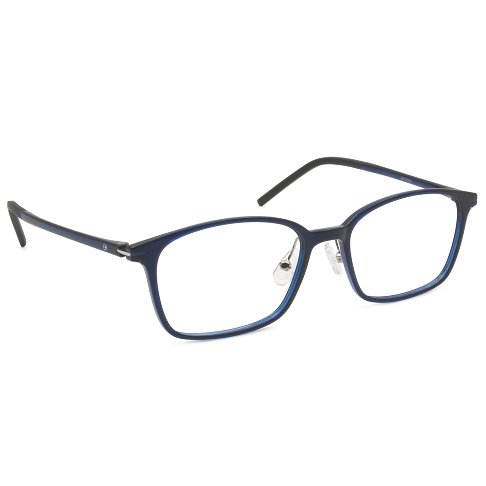 極．纖細輕款｜經典細邊方框眼鏡 秘海藍