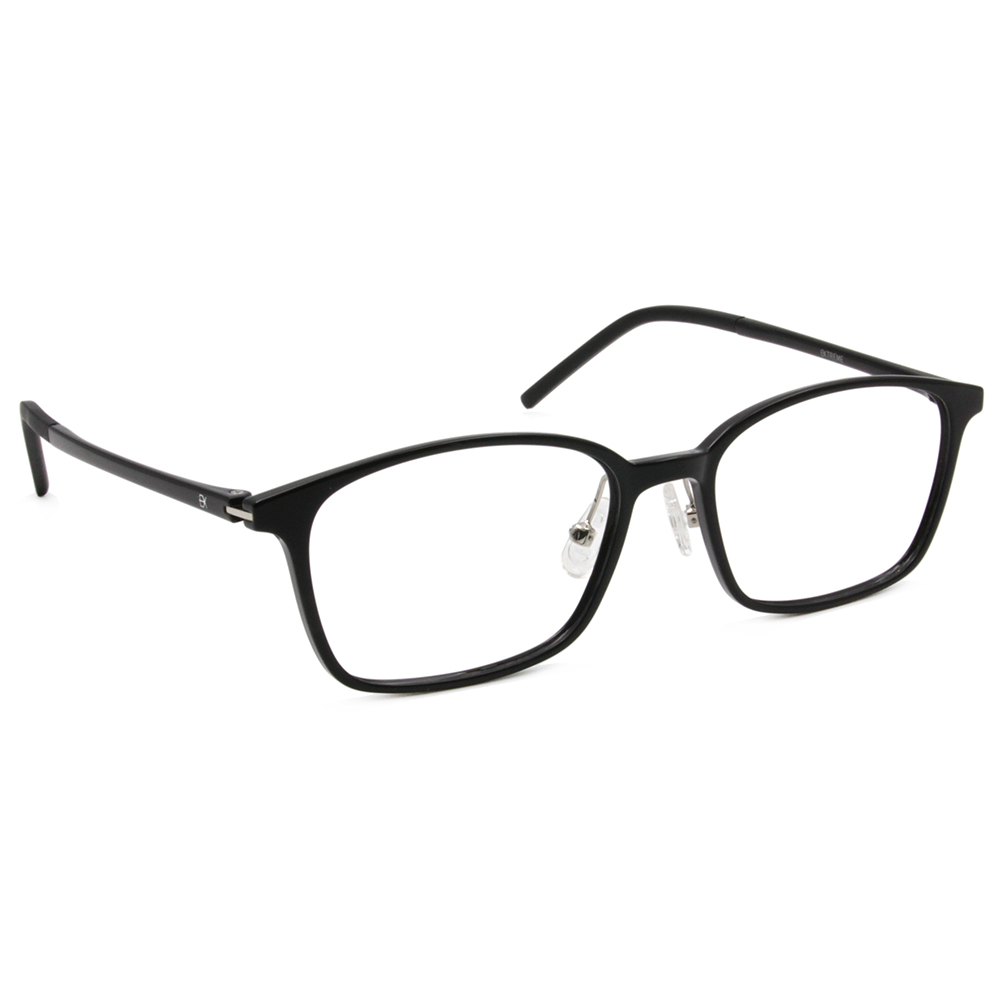極．纖細輕款｜經典細邊方框眼鏡 鋼琴黑