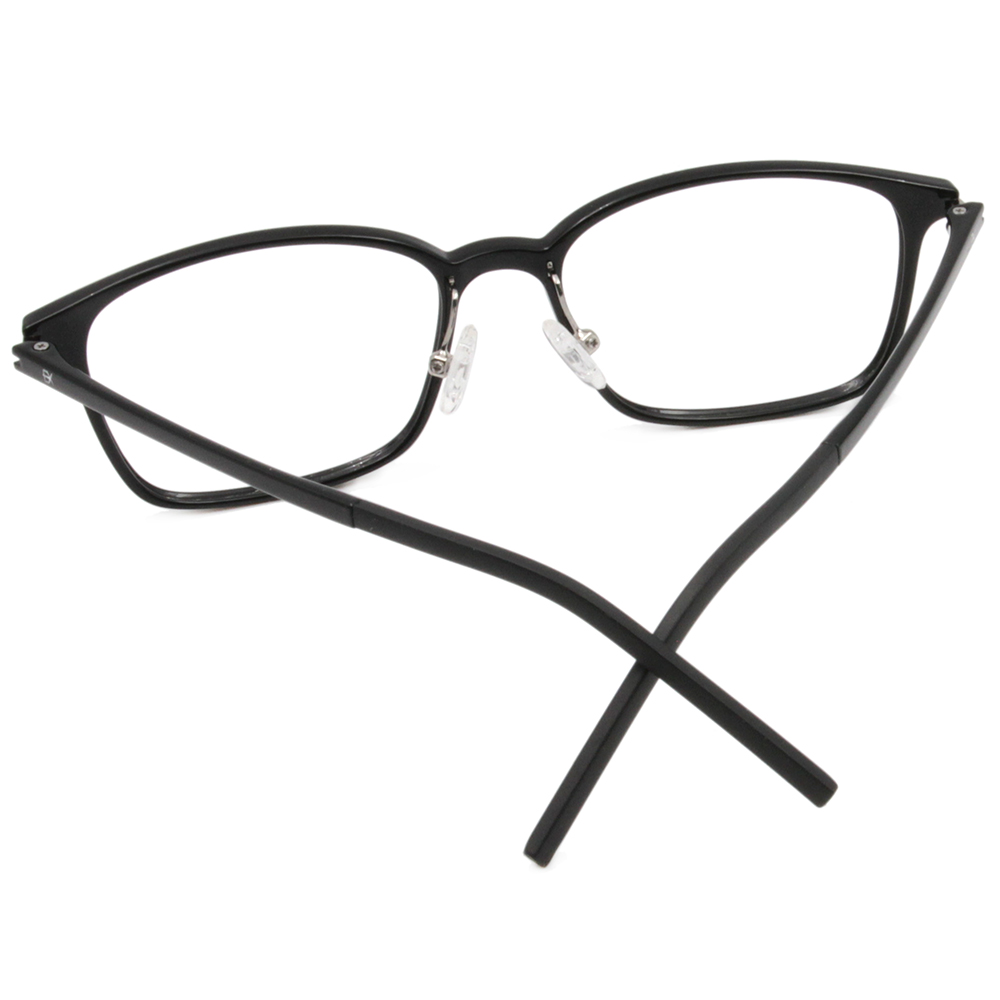 極．纖細輕款｜經典細邊方框眼鏡 鋼琴黑