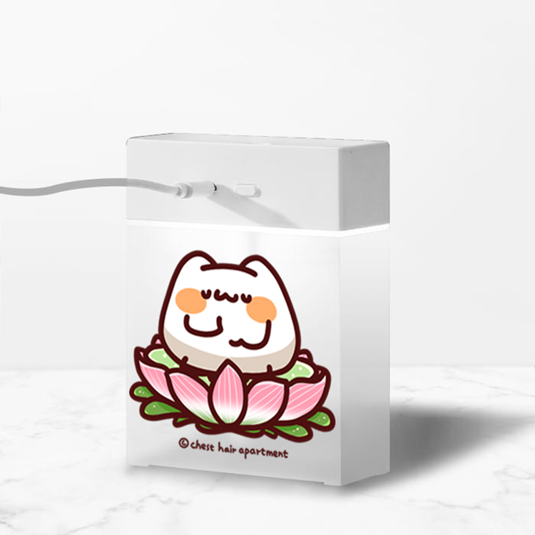 胸毛公寓 | 小夜燈加濕器 超渡蓮花座喵喵怪