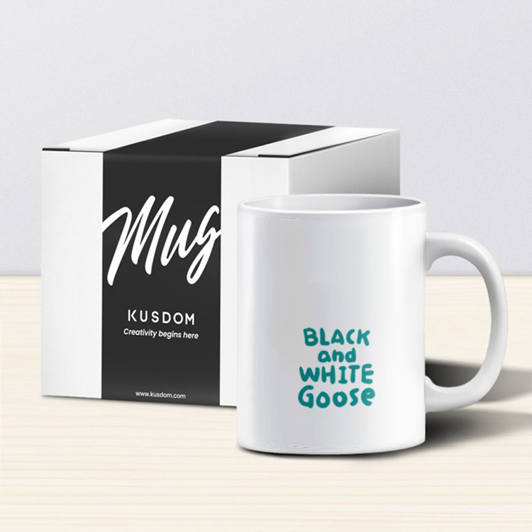 伸縮自如的雞與鴨 | 黑白鵝-乾杯 陶瓷杯