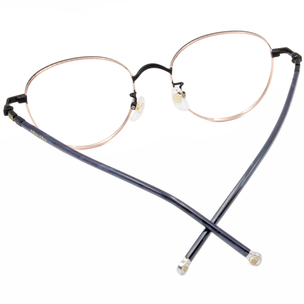 SOU・SOU l 個性王牌 圓框眼鏡❀黑/暈染藍