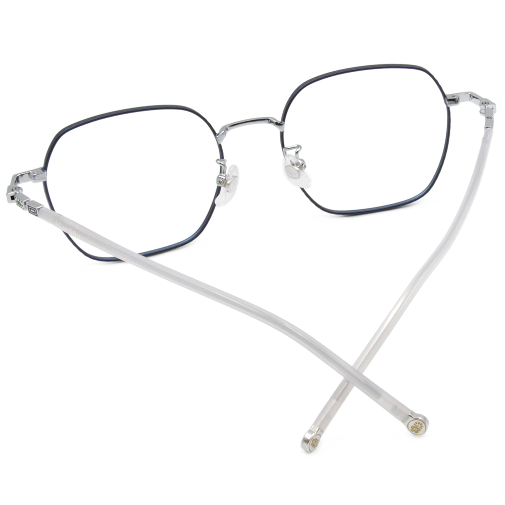 SOU・SOU l 個性王牌 多邊框眼鏡❀霧金屬藍