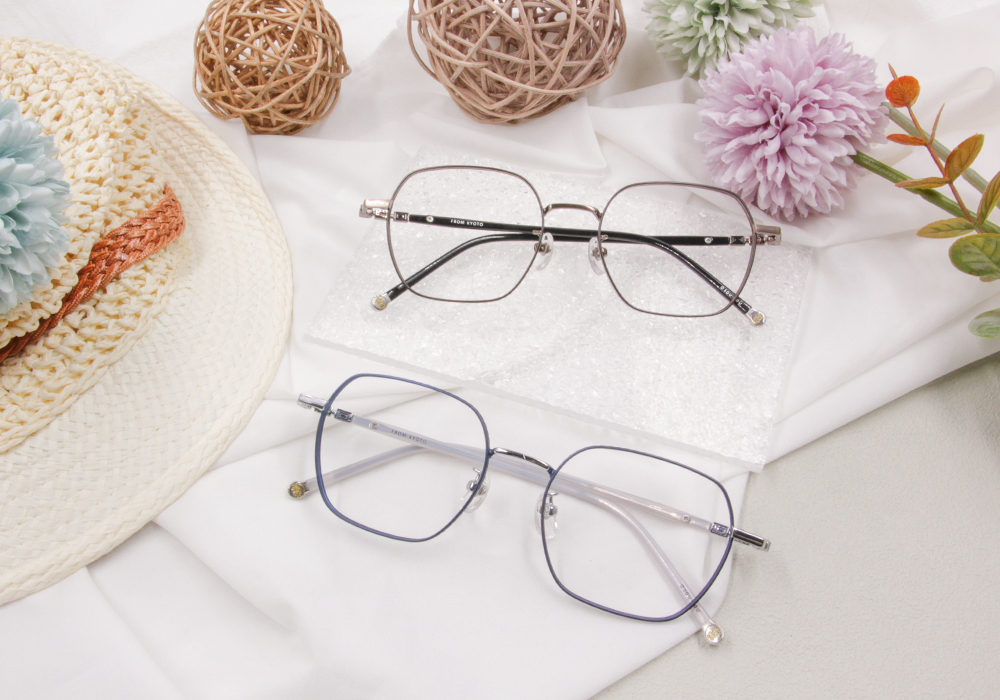 SOU・SOU l 個性王牌 多邊框眼鏡❀霧金屬藍