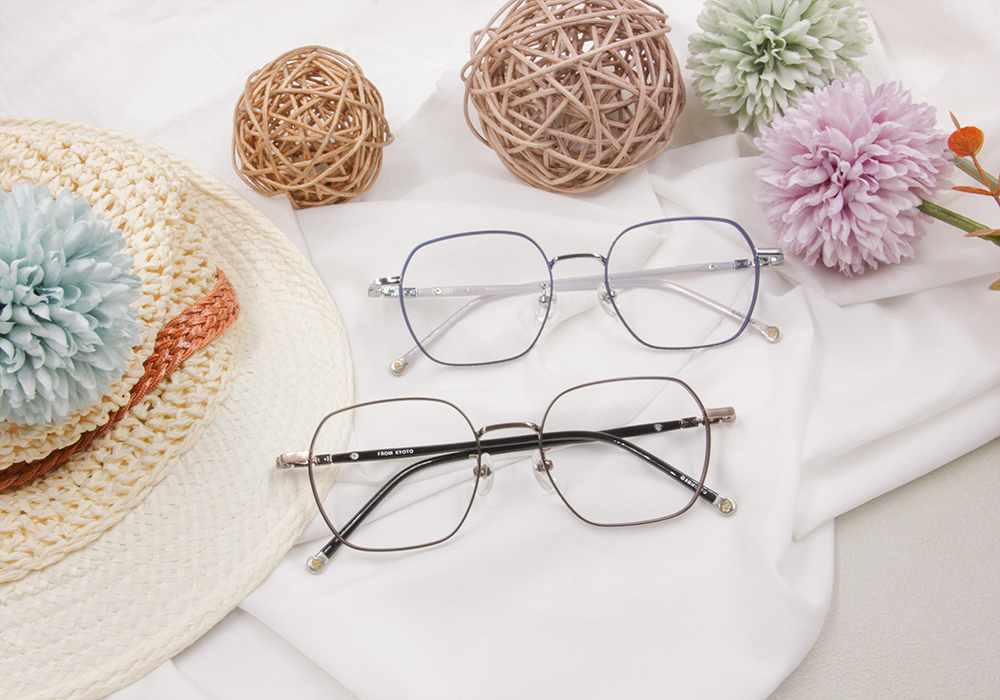 SOU・SOU l 個性王牌 多邊框眼鏡❀霧金屬藍