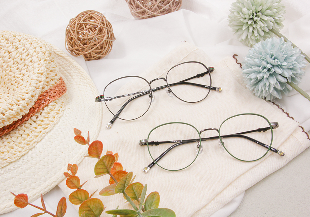 SOU・SOU l 微笑清新 圓框眼鏡❀黑/聖誕樹