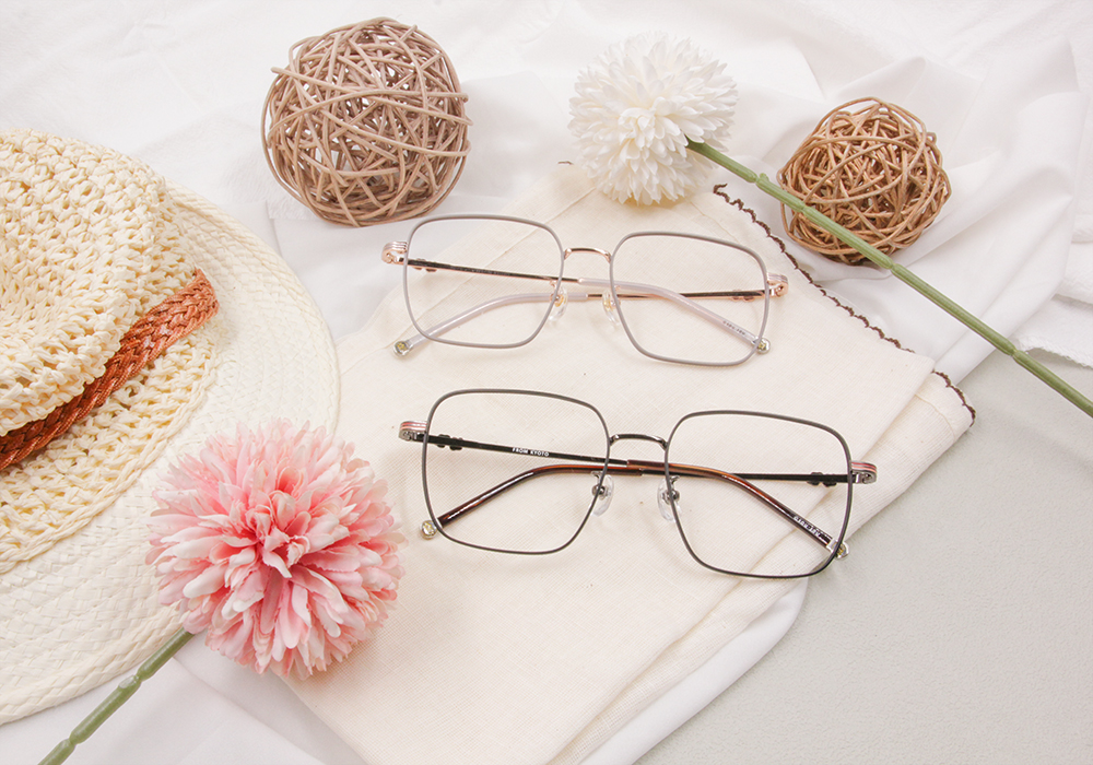 SOU・SOU l 微笑清新 大方框眼鏡❀鼠尾草灰