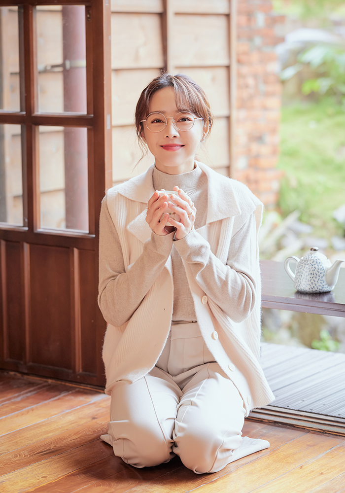 SOU・SOU l 搖搖蘿蔔草 圓框眼鏡❀玫金/粉紫