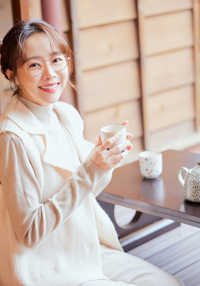 SOU・SOU l 搖搖蘿蔔草 圓框眼鏡❀玫金/粉紫