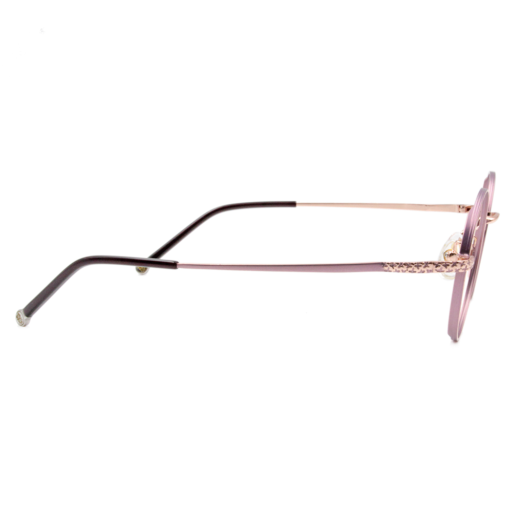 SOU・SOU l 搖搖蘿蔔草 圓框眼鏡❀玫金/粉紫