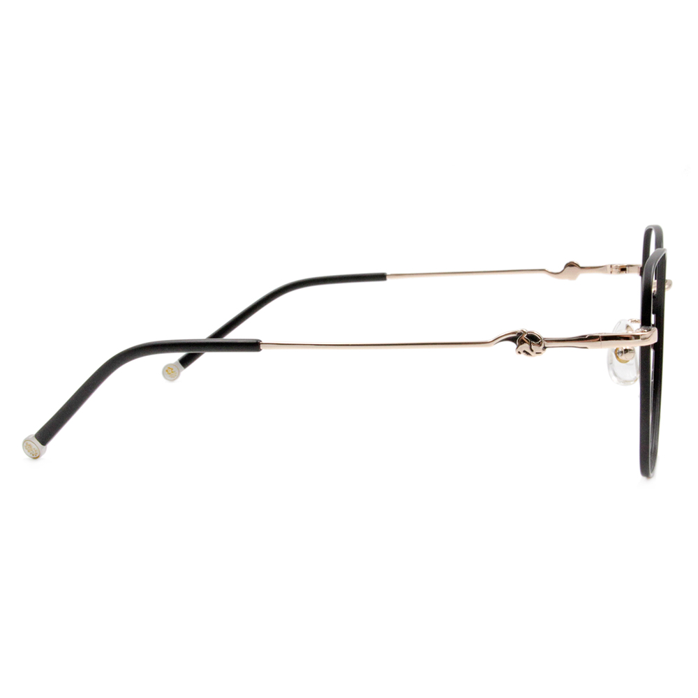 SOU・SOU l 慵懶小貓 大方框眼鏡❀霧黑/金