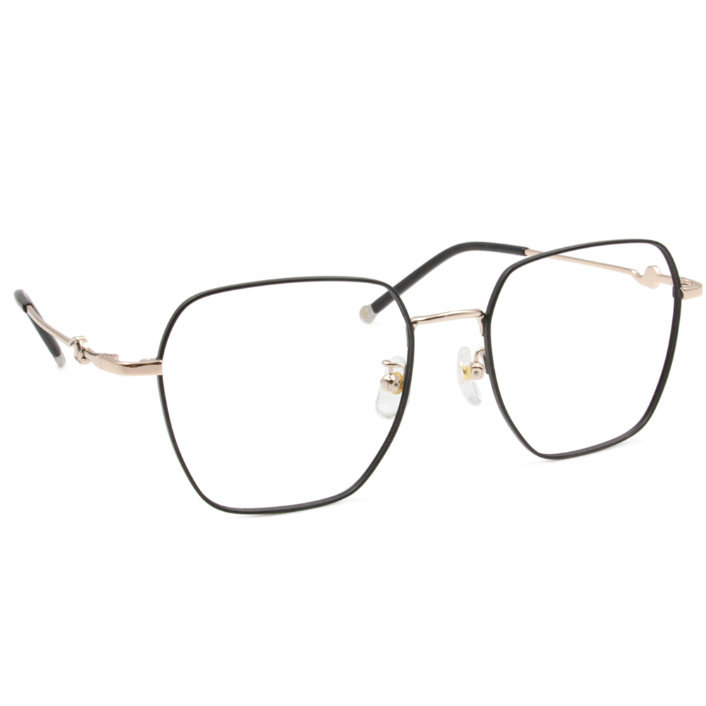 SOU・SOU l 慵懶小貓 大方框眼鏡❀霧黑/金