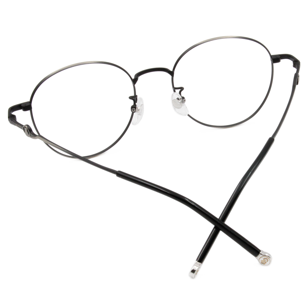 SOU・SOU l 慵懶小貓 圓框眼鏡❀磨砂黑